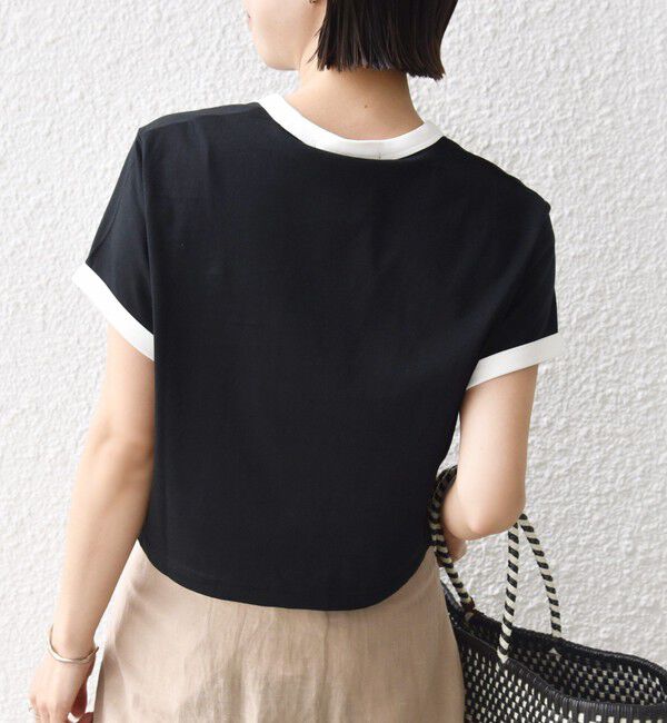 SHIPS for women「FRED PERRY:G9163 CROPPED RINGER TEE」|Tシャツ・カットソー|