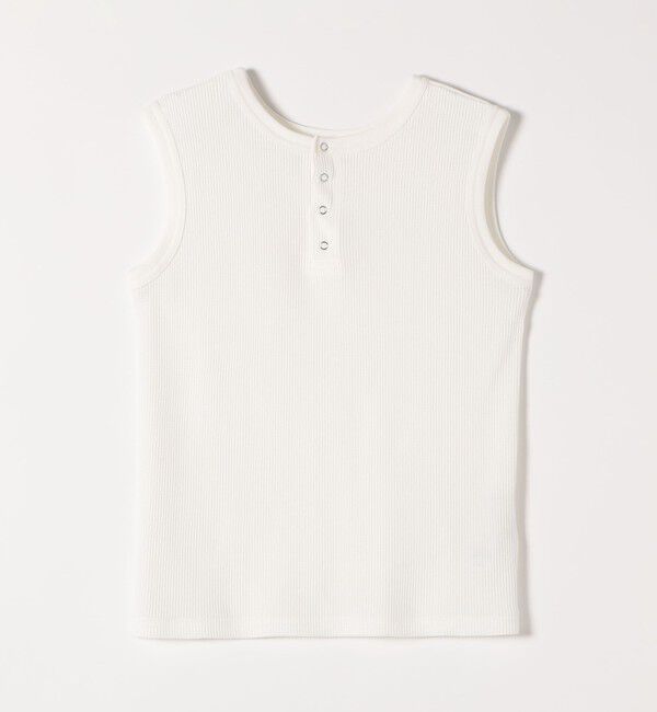 SHIPS any「SHIPS any:〈洗濯機可能〉ワッフル ヘンリーネック 2WAY ノースリーブ TEE」|タンクトップ|
