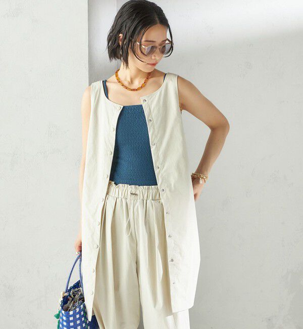 SHIPS for women「maroba:＜手洗い可能＞ラッシュ ミニ ワンピース」|その他|