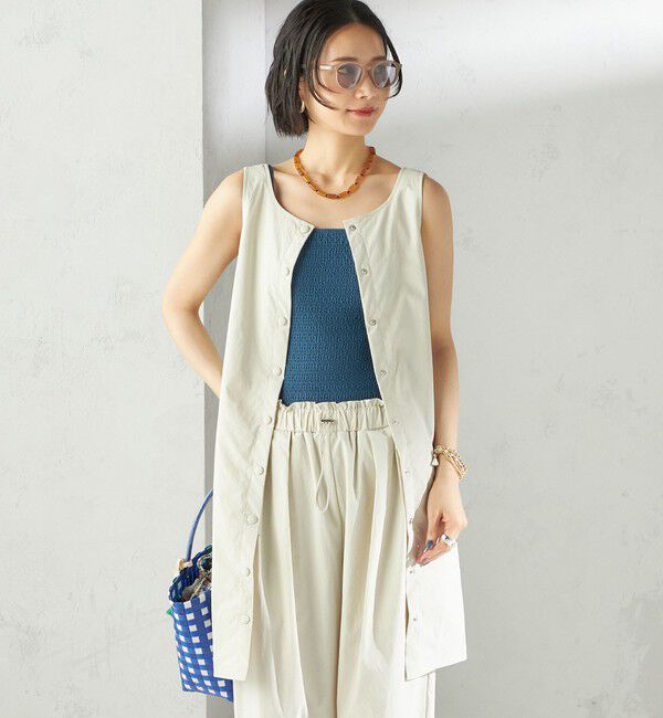SHIPS for women「maroba:＜手洗い可能＞ラッシュ ミニ ワンピース」|その他|
