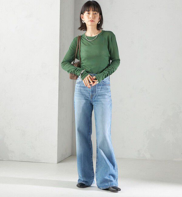 SHIPS for women「Levi&rsquo;s:RIBCAGE WIDE LEG」|デニム|