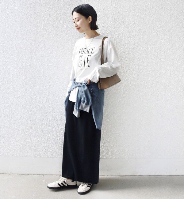 SHIPS for women「ロング スリーブ プリント TEE」|Tシャツ・カットソー|