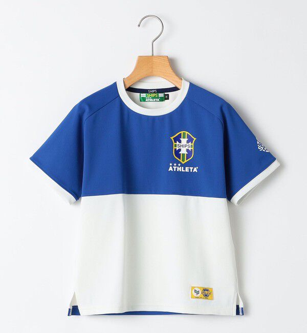SHIPS KIDS「【SHIPS KIDS別注】ATHLETA:〈UVカット〉130～170cm /メッシュ Tシャツ」|Tシャツ・カットソー|ホワイト系