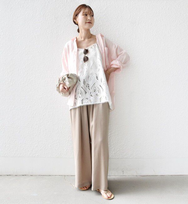 SHIPS for women「〈手洗い可能〉IMPERIAL LINEN 混 オーバー サイズ シャツ」|シャツ・ブラウス|