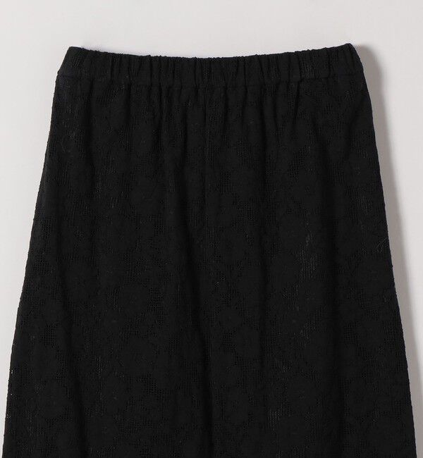 SHIPS any「SHIPS any:〈手洗い可能〉フラワー メッシュ レース タック セミフレア スカート」|スカート|