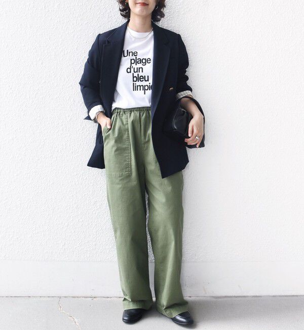 SHIPS for women「メルティ コットン プリント ロゴ ショート スリーブ Tシャツ」|Tシャツ・カットソー|