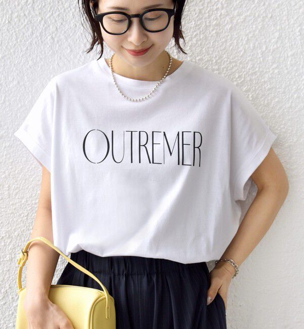 SHIPS for women「メルティ コットン プリント ロゴ ショート スリーブ Tシャツ」|Tシャツ・カットソー|ホワイト