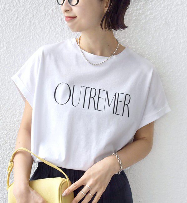 SHIPS for women「メルティ コットン プリント ロゴ ショート スリーブ Tシャツ」|Tシャツ・カットソー|