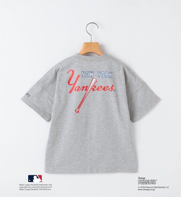 SHIPS KIDS「SHIPS KIDS:130～170cm / PEANUTS&times;MLB プリント Tシャツ」|Tシャツ・カットソー|