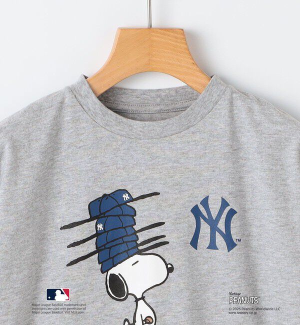 SHIPS KIDS「SHIPS KIDS:130～170cm / PEANUTS&times;MLB プリント Tシャツ」|Tシャツ・カットソー|