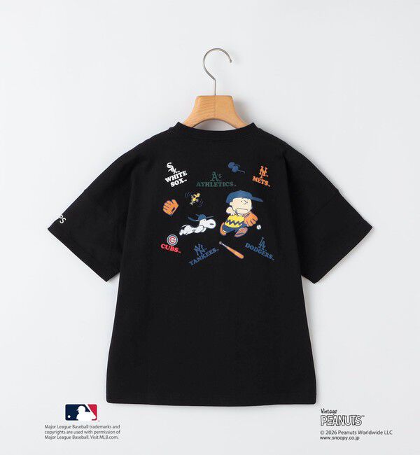 SHIPS KIDS「SHIPS KIDS:130～170cm / PEANUTS&times;MLB プリント Tシャツ」|Tシャツ・カットソー|