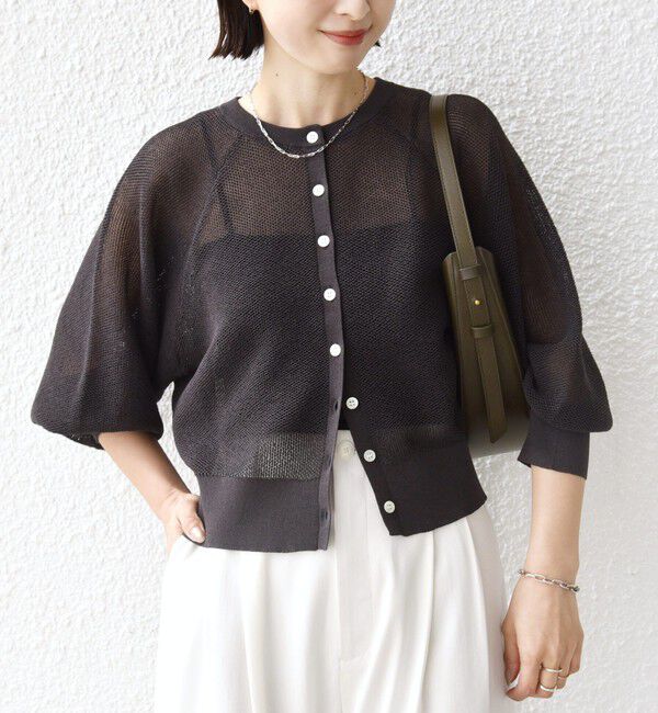 SHIPS for women「〈手洗い可能〉16G カーディガン」|カーディガン|