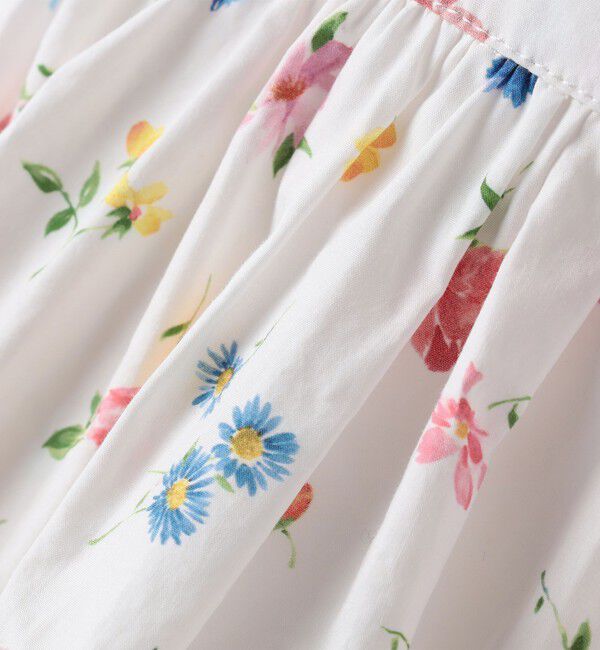 SHIPS KIDS「SHIPS KIDS:100～130cm / ノースリーブ フラワー プリント ワンピース」|ワンピース|