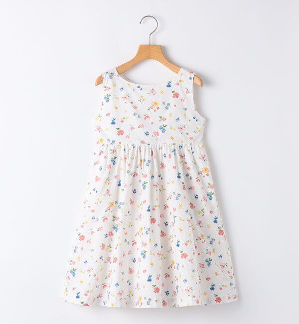 SHIPS KIDS「SHIPS KIDS:100～130cm / ノースリーブ フラワー プリント ワンピース」|ワンピース|