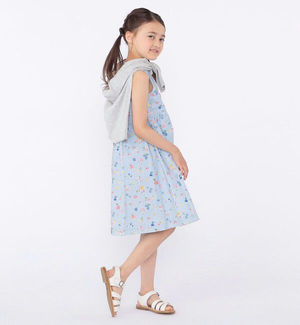 SHIPS KIDS「SHIPS KIDS:100～130cm / ノースリーブ フラワー プリント ワンピース」|ワンピース|