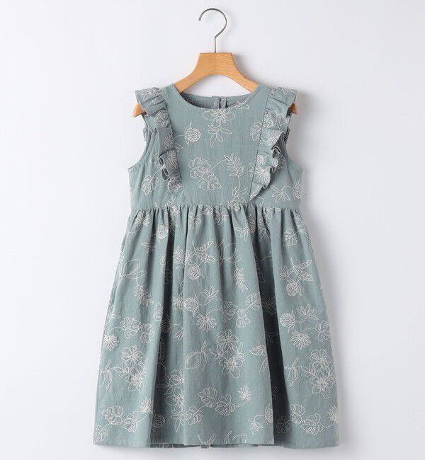 SHIPS KIDS「SHIPS KIDS:140～150cm /エンブロイダリー ワンピース」|ワンピース|ライトブルー