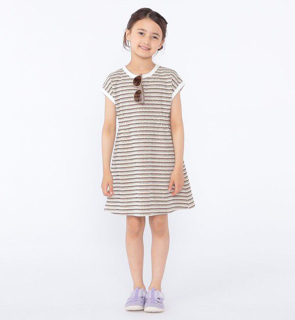 SHIPS KIDS「SHIPS KIDS:100cm～130cm / ジャカード ワンピース」|ワンピース|