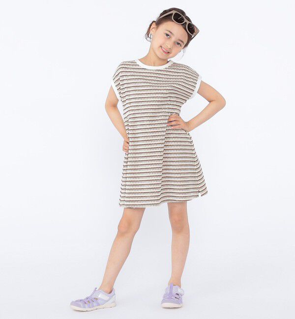 SHIPS KIDS「SHIPS KIDS:100cm～130cm / ジャカード ワンピース」|ワンピース|