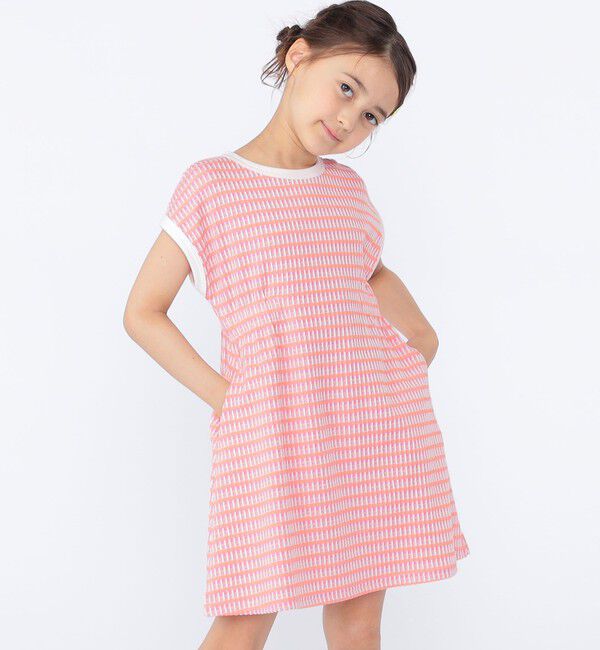 SHIPS KIDS「SHIPS KIDS:100cm～130cm / ジャカード ワンピース」|ワンピース|