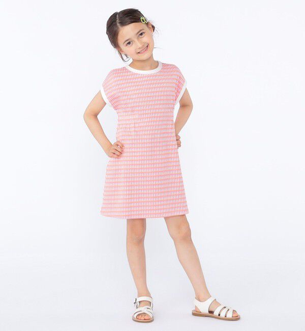 SHIPS KIDS「SHIPS KIDS:100cm～130cm / ジャカード ワンピース」|ワンピース|