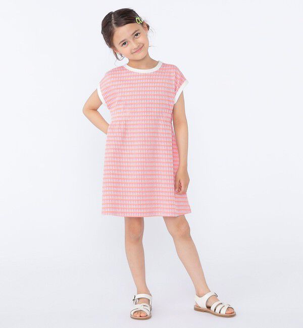 SHIPS KIDS「SHIPS KIDS:100cm～130cm / ジャカード ワンピース」|ワンピース|