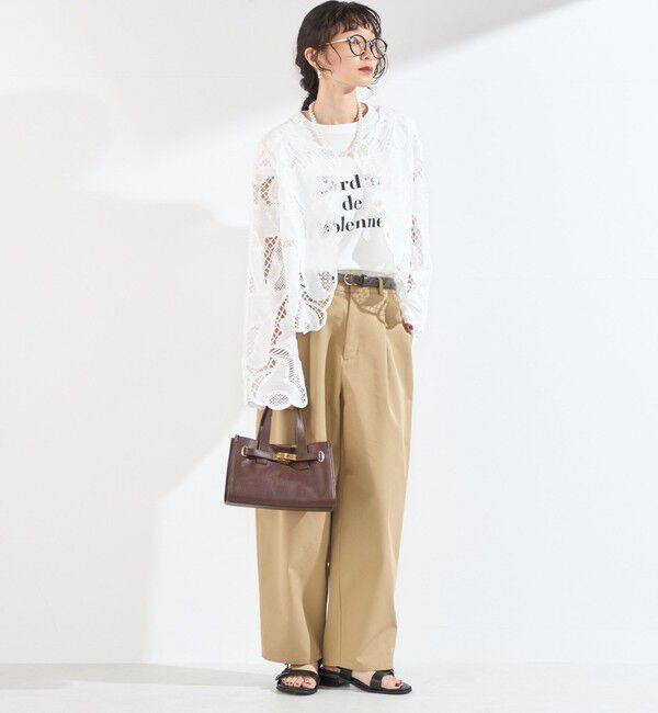 SHIPS Colors 「SHIPS Colors:〈手洗い可能〉スカラップ レース ノーカラー ジャケット」|その他|