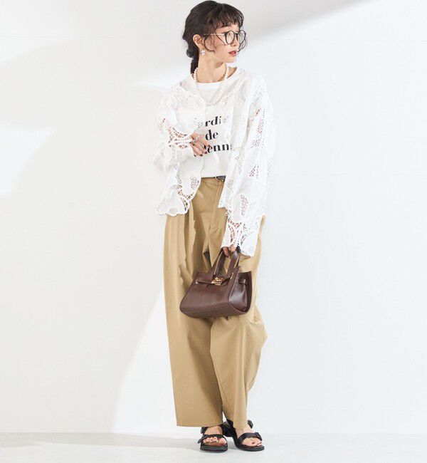 SHIPS Colors 「SHIPS Colors:〈手洗い可能〉スカラップ レース ノーカラー ジャケット」|その他|