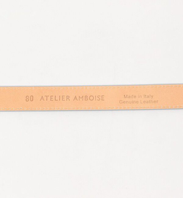 TOMORROWLAND GOODS「AMBOISE ROUND BUCKLE レザーベルト」|ベルト|