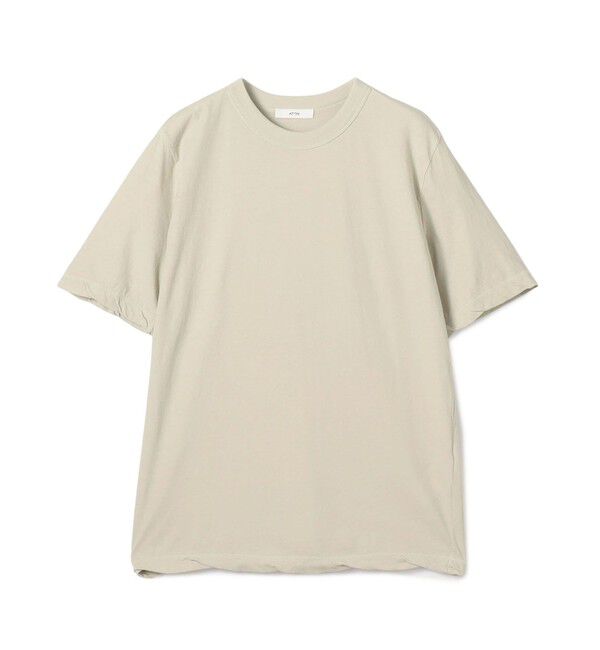 TOMORROWLAND BUYING WEAR「ATON STANDARD ハーフスリーブプルオーバー」|Tシャツ・カットソー|41 ライトベージュ