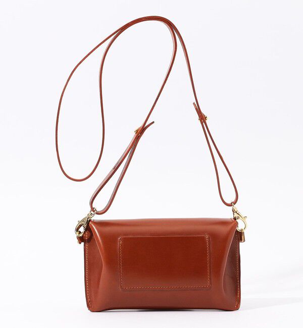 TOMORROWLAND GOODS「【別注】GLENROYAL MEDIUM PURSE WITH STRAP ブライドルレザー ショルダーミニバッグ」|ショルダー・メッセンジャー|
