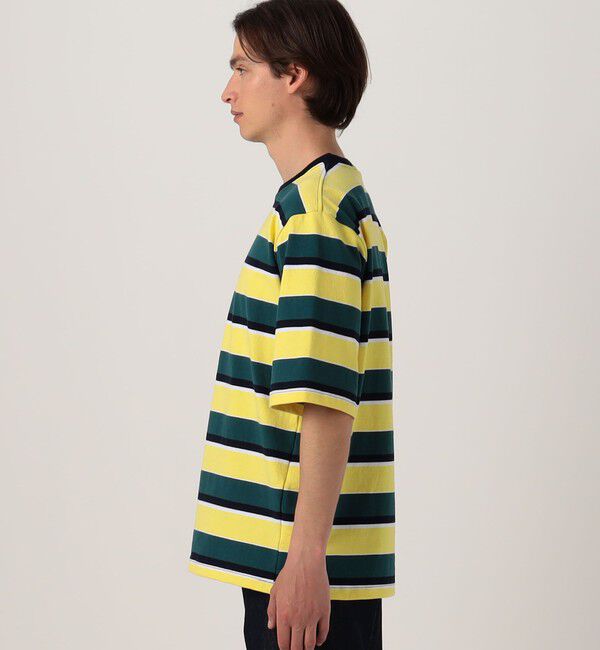 TOMORROWLAND MENS「【別注】BARBARIAN ライロウェイトコットンボーダー ハーフスリーブ クルーネックカットソー」|Tシャツ・カットソー|