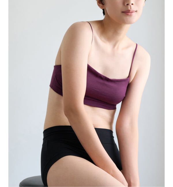 EMILYWEEK「≪予約≫[ACTIVE]Bamboo ストレッチブラ」|インナー|パープル