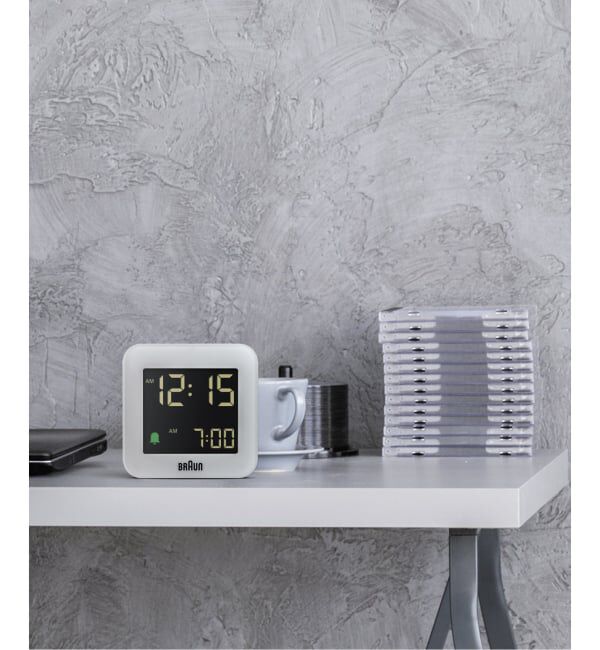 HIROB「BRAUN DIGITAL ALARM CLOCK WHITE BC08W」|クロック・置時計|