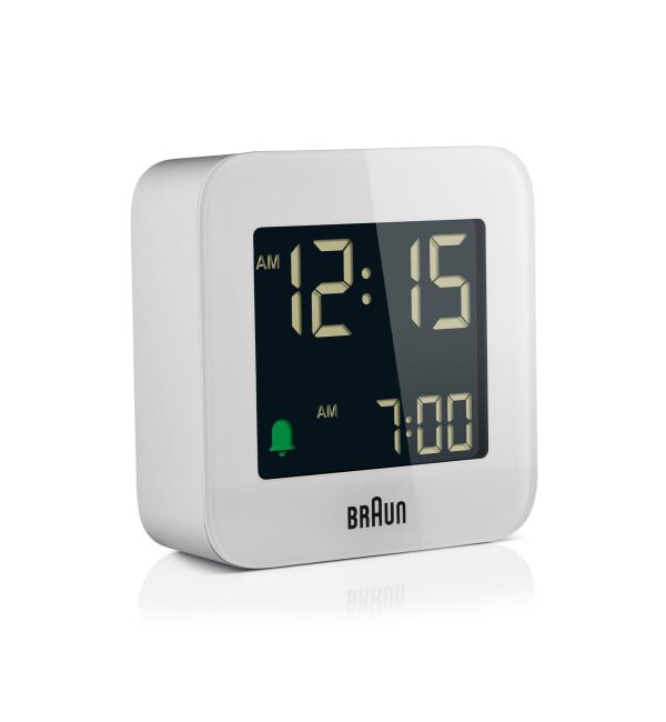 HIROB「BRAUN DIGITAL ALARM CLOCK WHITE BC08W」|クロック・置時計|