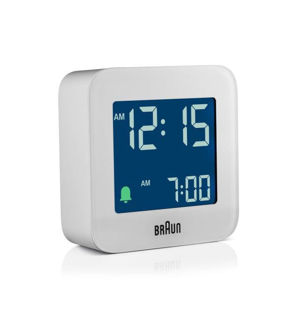 HIROB「BRAUN DIGITAL ALARM CLOCK WHITE BC08W」|クロック・置時計|
