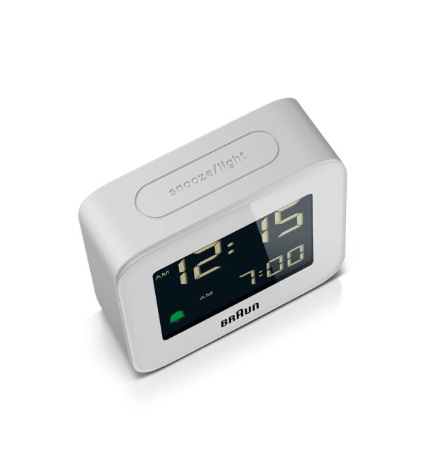 HIROB「BRAUN DIGITAL ALARM CLOCK WHITE BC08W」|クロック・置時計|