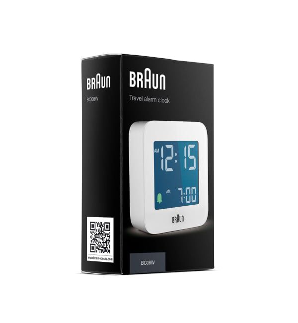 HIROB「BRAUN DIGITAL ALARM CLOCK WHITE BC08W」|クロック・置時計|