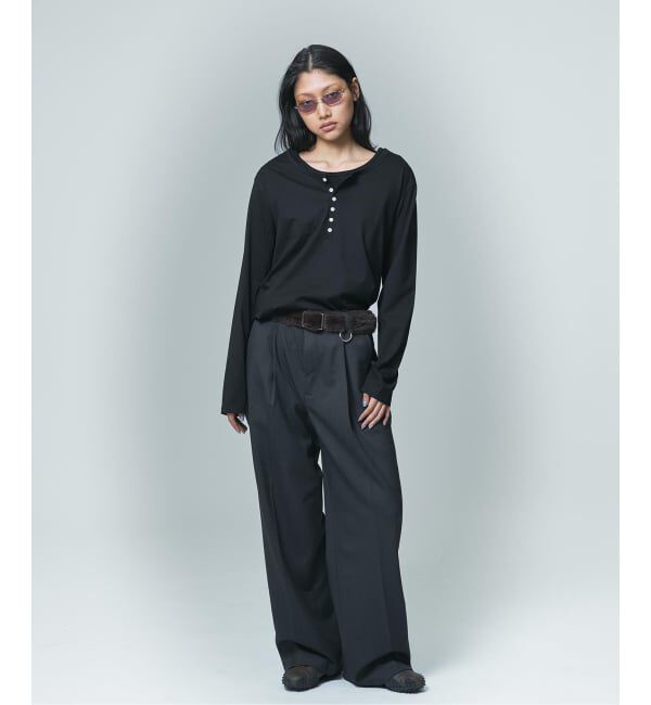 JOINT WORKS「NOCTO ARCHIVE/ノクト アーカイブ TR One-tuck Wide Slacks」|スラックス|