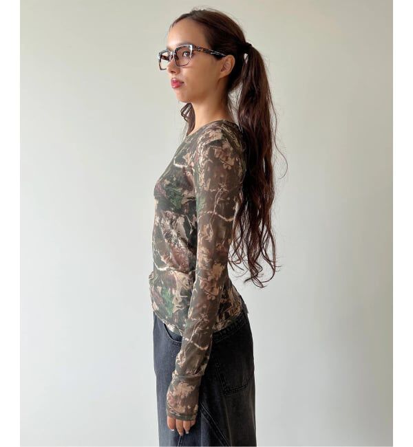 JOINT WORKS「anna sui nyc / アナスイエヌワイシー CAMO シアートップス」|Tシャツ・カットソー|