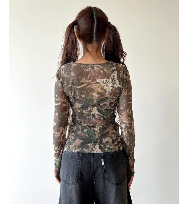 JOINT WORKS「anna sui nyc / アナスイエヌワイシー CAMO シアートップス」|Tシャツ・カットソー|