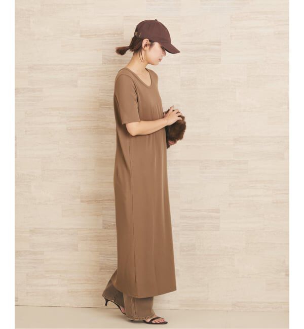 Plage「《追加》Rib ハーフスリーブ ワンピース」|ワンピース|