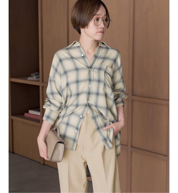 Plage「《予約》Sway Check シャツ」|シャツ・ブラウス|