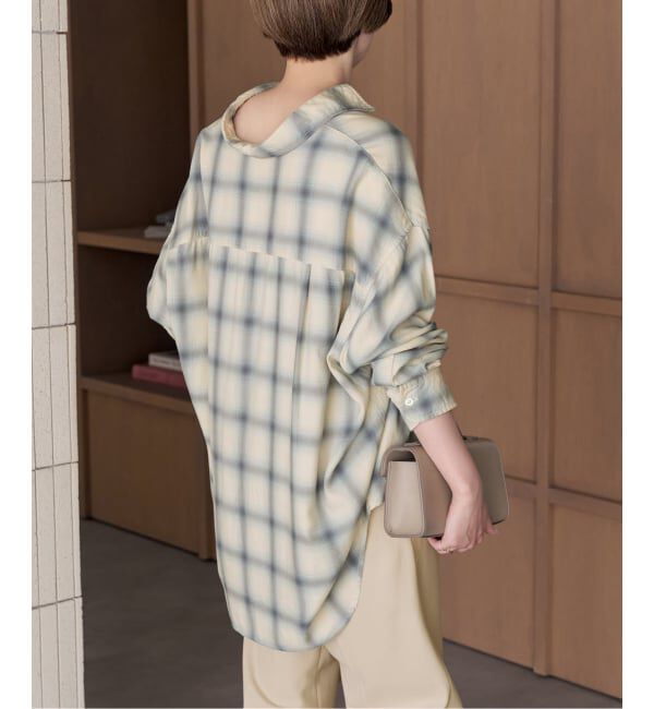 Plage「《予約》Sway Check シャツ」|シャツ・ブラウス|