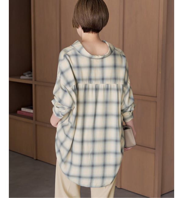 Plage「《予約》Sway Check シャツ」|シャツ・ブラウス|