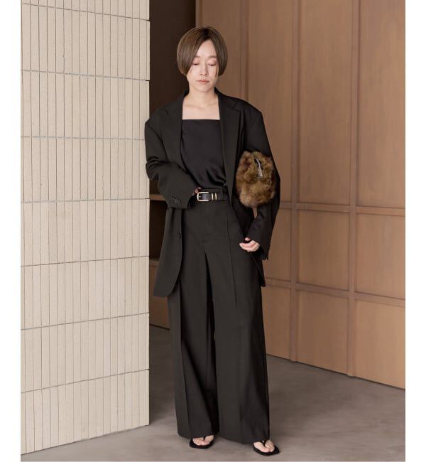 Plage「《予約》Masculine パンツ」|スラックス|