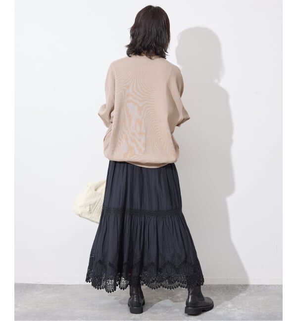 SLOBE IENA「《WEB限定/追加予約》ダブルZIP クルーネックカーディガン」|カーディガン|