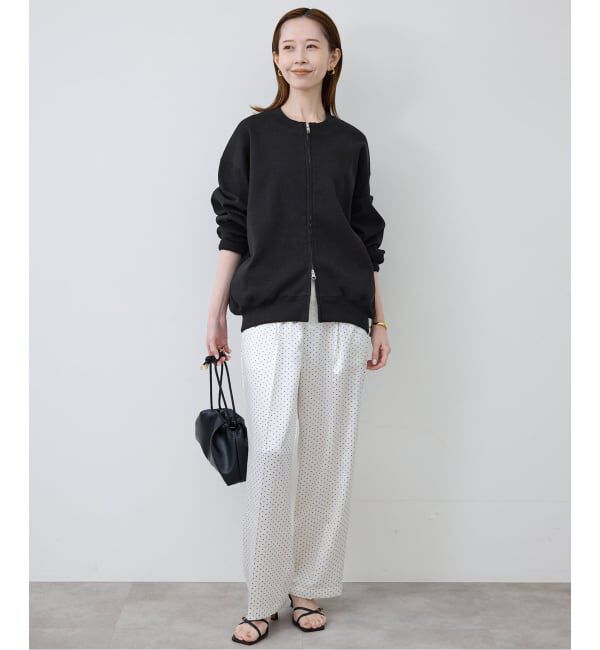 SLOBE IENA「《WEB限定/追加予約》ダブルZIP クルーネックカーディガン」|カーディガン|