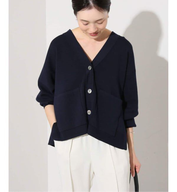 SLOBE IENA「《WEB限定/追加2予約》スムースニットカーディガン」|カーディガン|