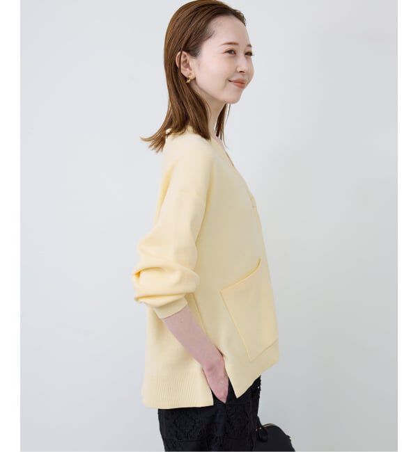 SLOBE IENA「《WEB限定/追加2予約》スムースニットカーディガン」|カーディガン|