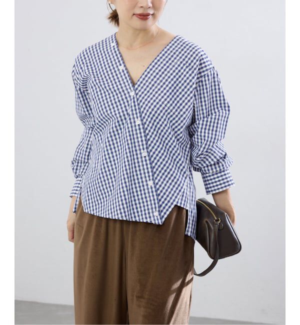 IENA「《新色/追加》MA/RE/マレ カシュクールシャツ SIGNITURE SH」|シャツ・ブラウス|